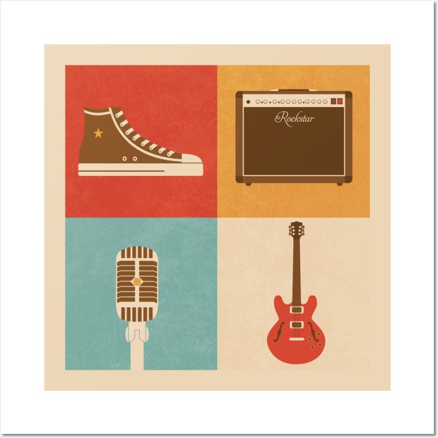 Retro rock Wall Art by Vilmos Varga